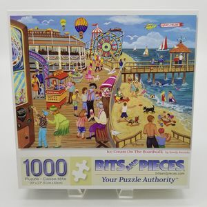 Bits and Pieces Ice Cream On The Boardwalk 1000 pc Jigsaw Puzzle Complete